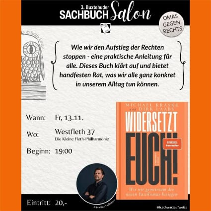 Sachbuchsalon mit Michael Kraske: Widersetzt Euch!