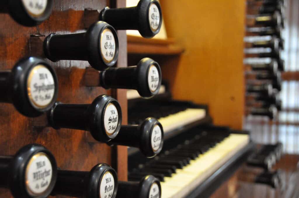 Furtwängler Orgel Buxtehude Spieltisch