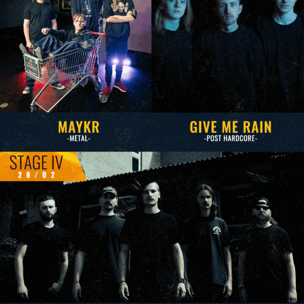 Musikbands Maykr, Give Me Rain und SoulTax bei Kulturkieker in Deutschland.