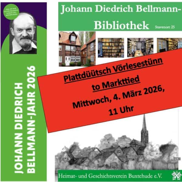 Historische Bibliothek von Johann Diedrich Bellmann in Buxtehude.